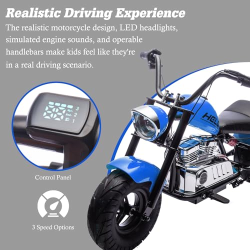 Electric Dirt Bike for Kids 14+, 360W Motor, 15.5 MPH, Gray Q330721