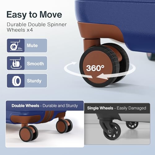 3 Piece Hardside Expandable Luggage Set with TSA Lock Spinner Wheels L24758