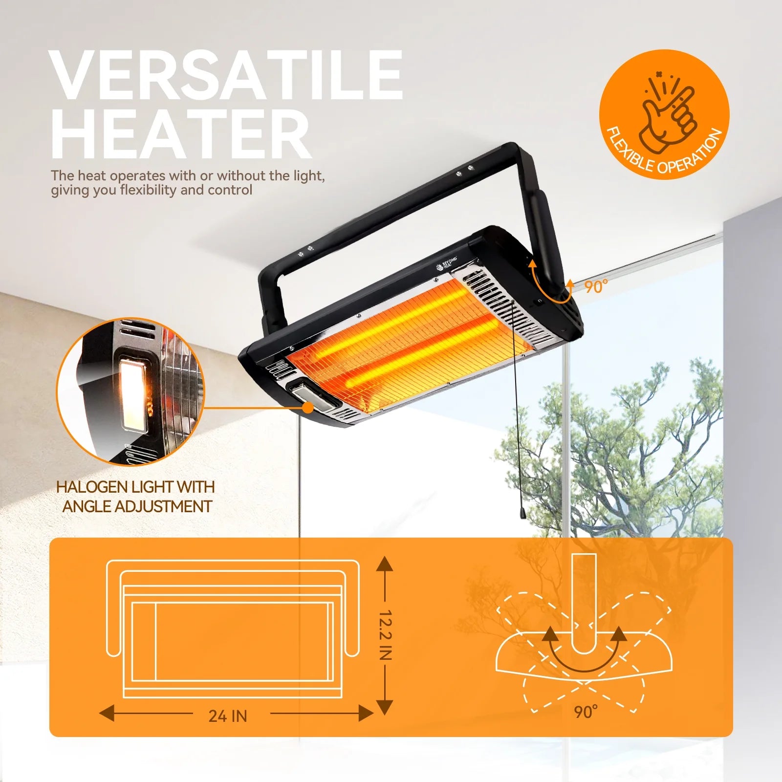 Ceiling Mount Quartz Heater H956258