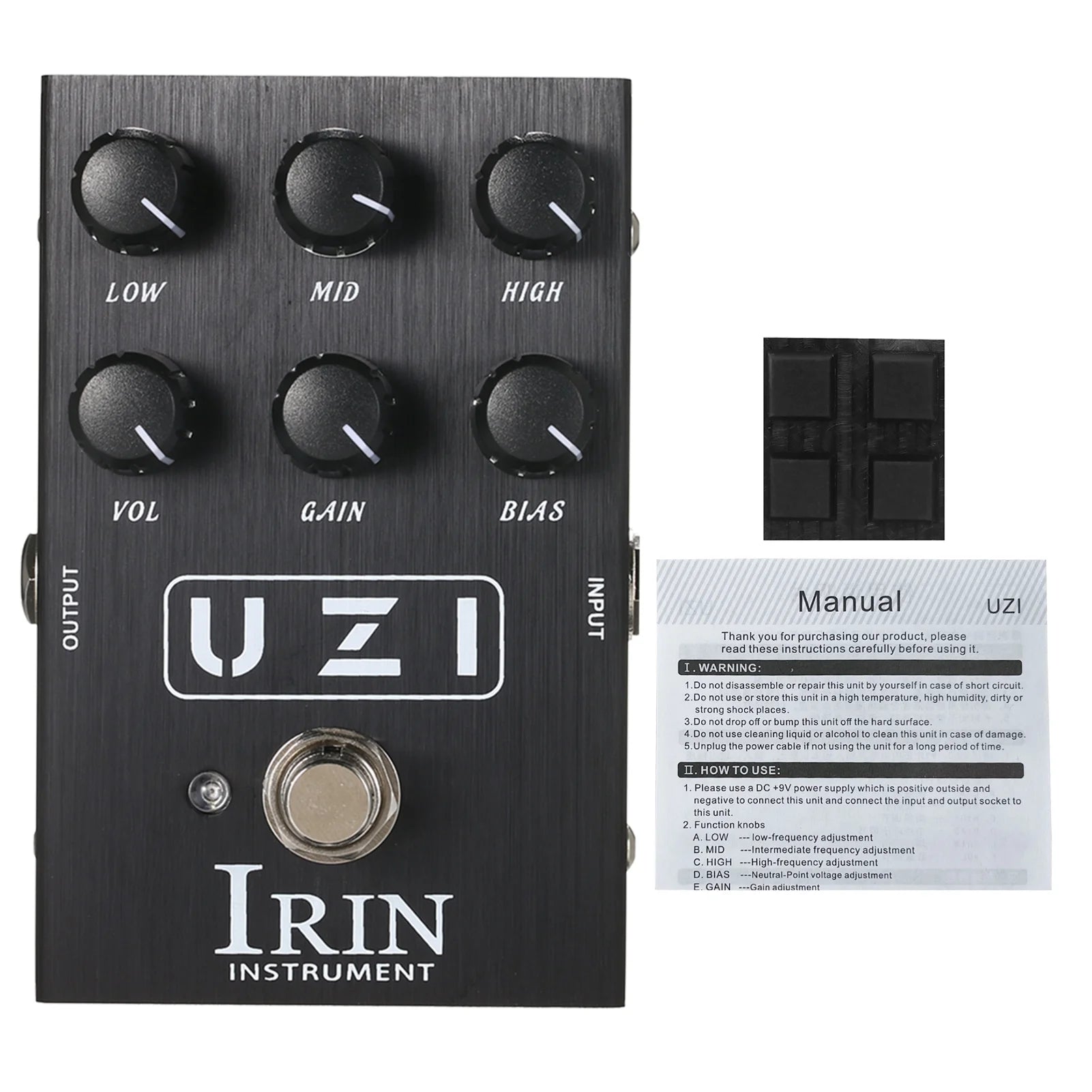 Guitar Effect Pedal Heavy Distortion Simulator with Cabinet Simulation J2446