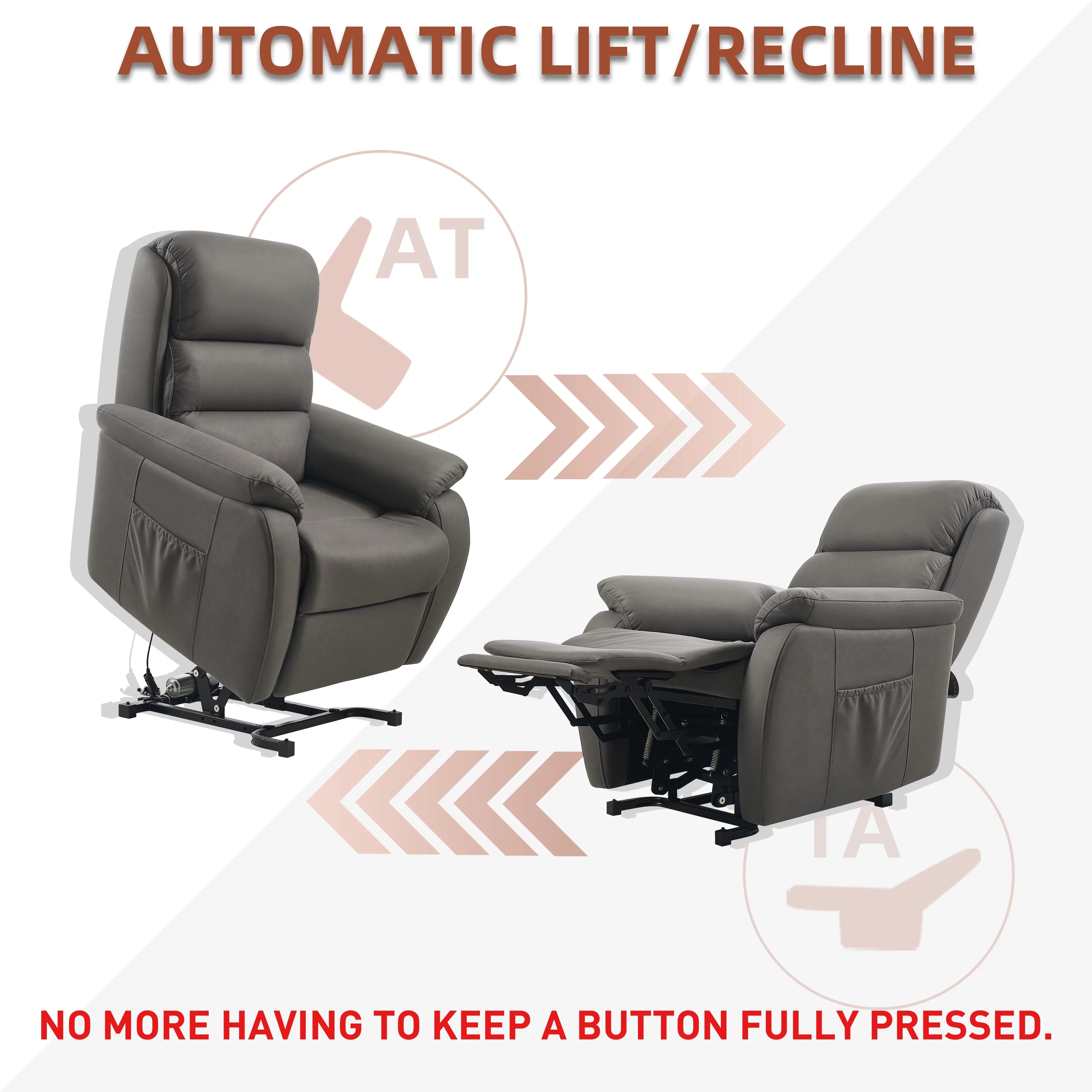 Electric Power Lift Recliner with Massage and Heat for Elderly O4330