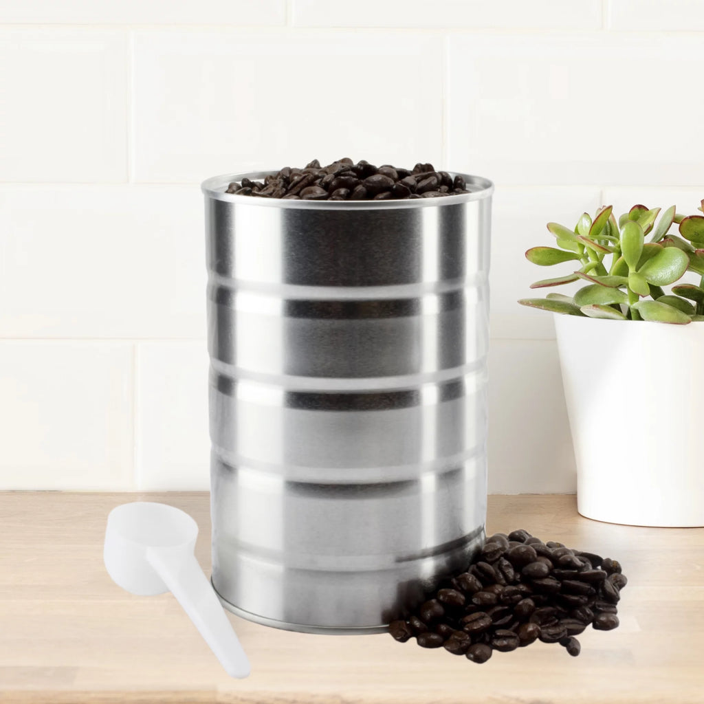 Metal Coffee Cans for Kitchen Storage and Crafts (4-Pack) M90531