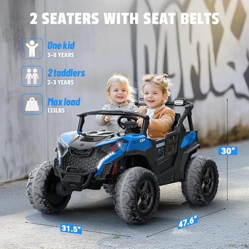 24V 2 Seater Ride on Car Truck, 4WD, Remote Control, Pink C7603