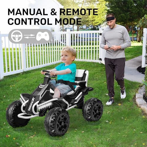 24V 4x4 Ride On Toy for Big Kids, 4x200W Motors, 5MPH, Parent Remote, Wide Seat, Green X884766