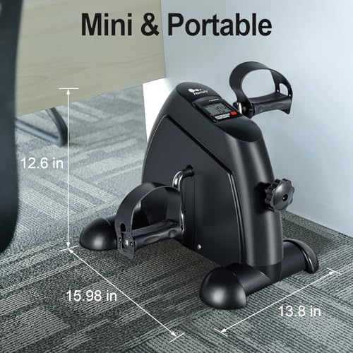 Under Desk Bike Pedal Exerciser with LCD Screen A782350