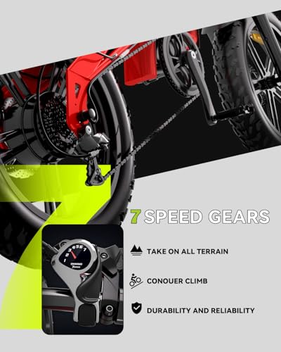 Electric Dirt Bike for Adults 20 Inch Fat Tire Off Road D47914