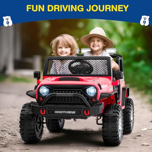 12V Kids Electric Ride On Car with Remote Control, Bluetooth Speaker, LED Lights Z308