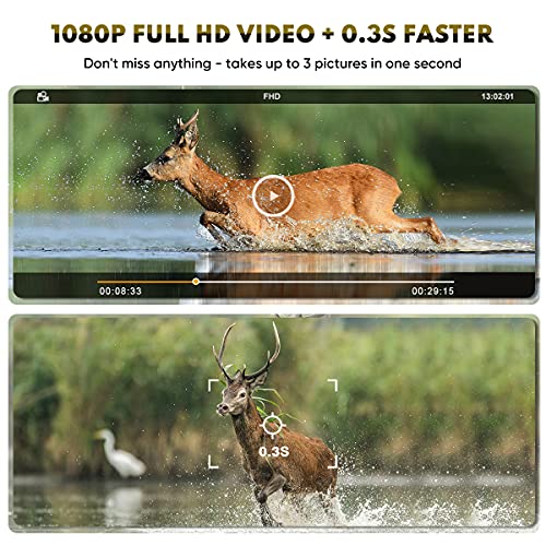 Mini Trail Camera 2 Pack 24MP 1080P HD with Night Vision Motion Activated Q760217