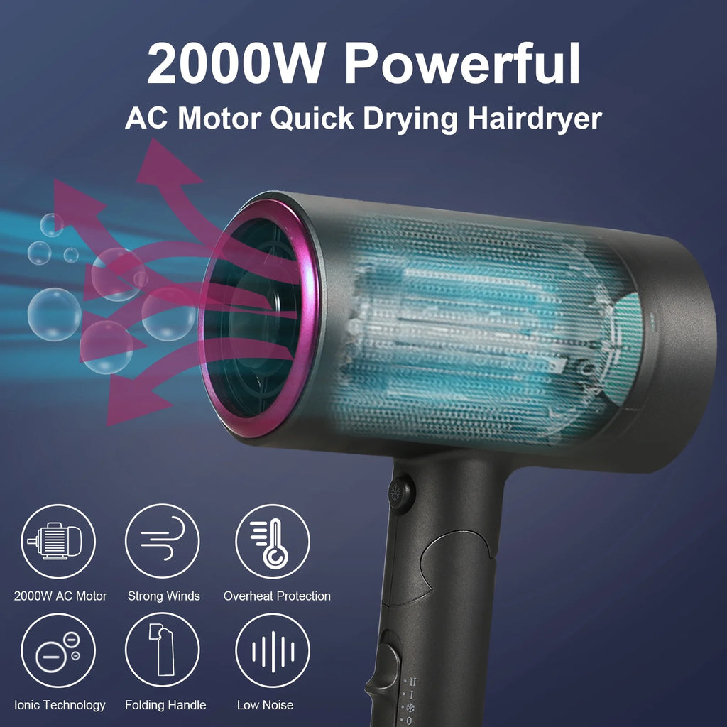 Ionic Hair Dryer 1800W for Fast Drying B30362