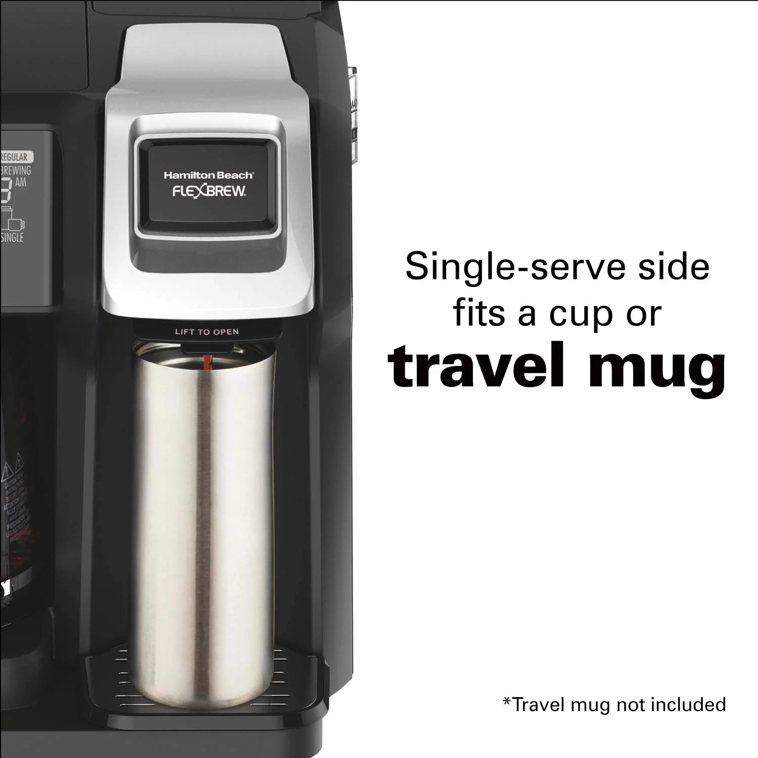 2-Way Coffee Maker, Single Serve & 12-Cup Pot, Black R930175