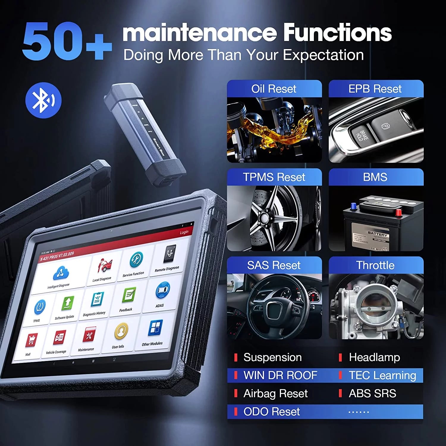 Car Diagnostic Scan Tool with ECU Online Coding J615