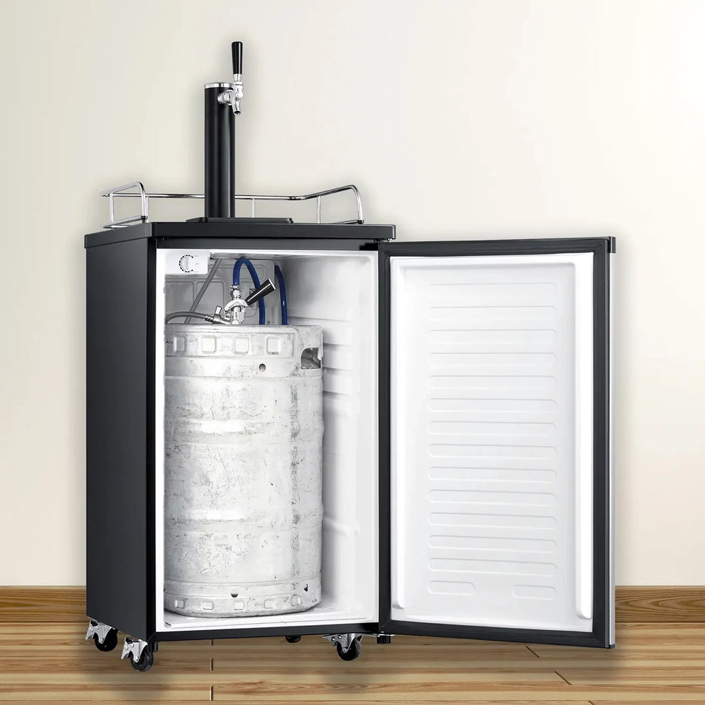 Single Tap Kegerator, 4.9 cu. ft, Black Q35130