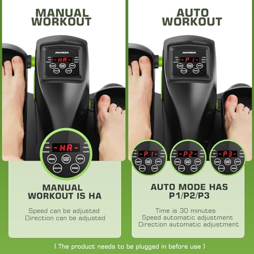 Under Desk Elliptical Machine - Quiet Pedal Exerciser for Seniors, Office & Home, Low-Impact Seated Leg Workout Equipment U896385