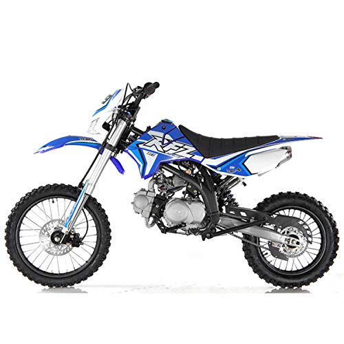 125cc Gas Dirt Pitbike with Headlight, Black Q764383