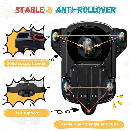 24V Kids Riding Toy, 180W Brushless Motor, Max 5Mph, Red E7327