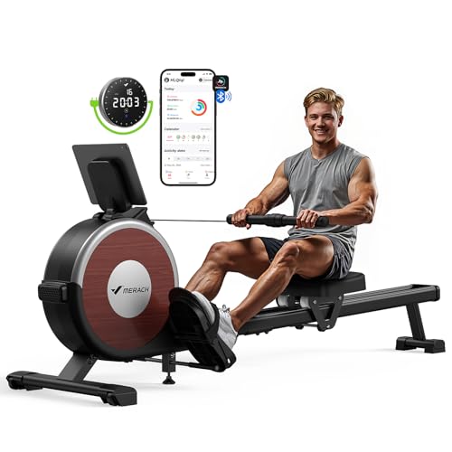 Magnetic Rowing Machine for Home, 16 Levels, Quiet Resistance, 350lbs Capacity Z5255