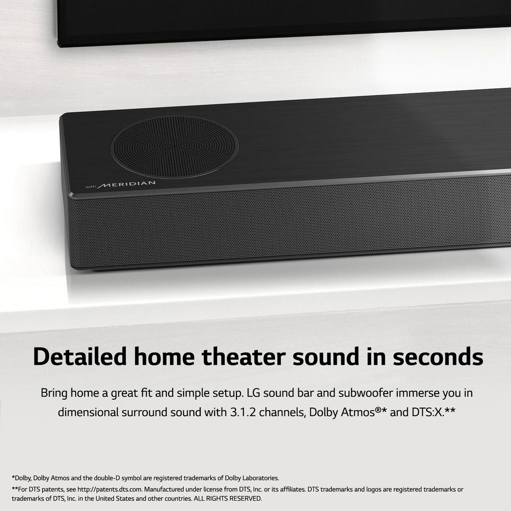 3.1.2 Channel Soundbar with Dolby Atmos and 4K Pass-Through U2852