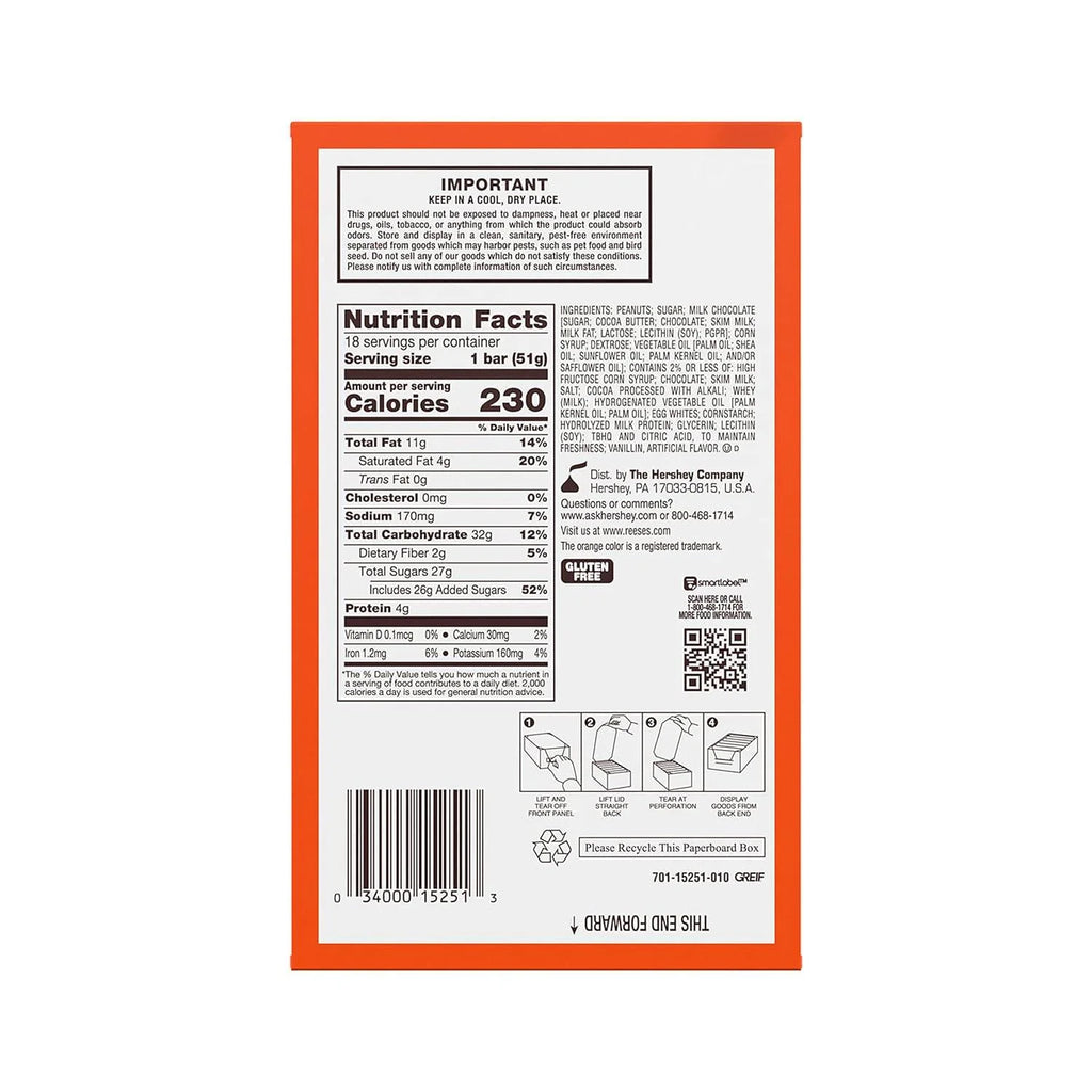 Peanut Butter Nougat Candy Bars 8 Pack T23140