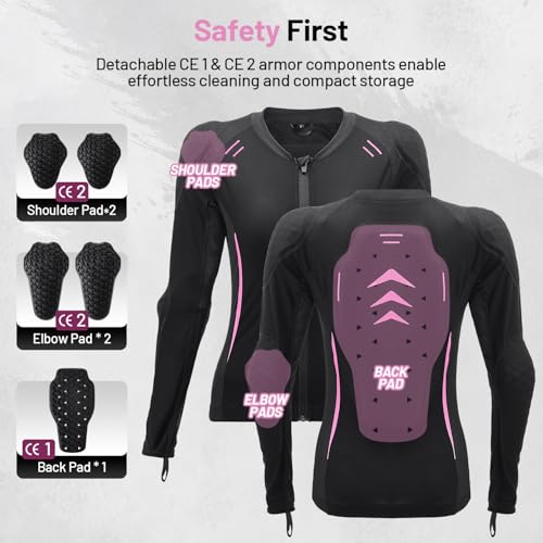 Women's CE Certified Motorcycle Riding Shirt G9015