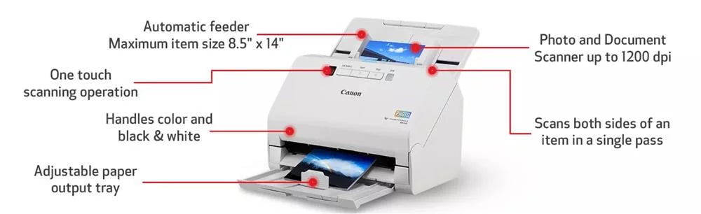 Photo and Document Scanner, White V84713