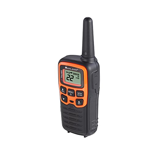 Spotting and Recovery Walkie-Talkie Long Range FRS Two Way Radio for Kids Caravanning with NOAA Weather Alert, 2 Pack U6300