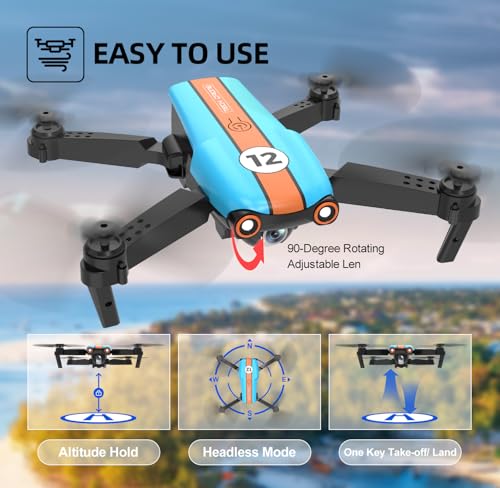 Drone with 4K Camera, Foldable FPV Quadcopter for Adults and Kids, 26 Mins Flight Time Y14058