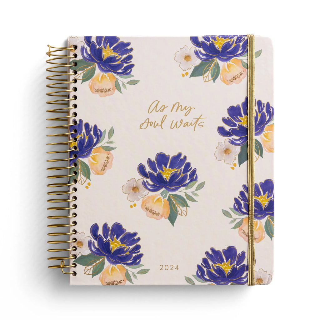 18 Month Floral Devotional Planner, Spiral Bound S28958