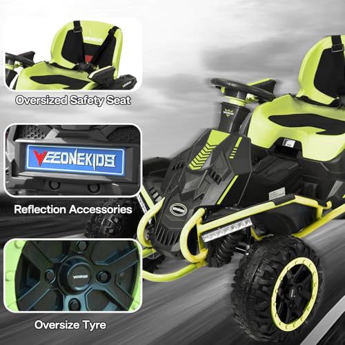 24V Ride on Toy for Big Kids with 4 Motors and Bluetooth Speaker R859