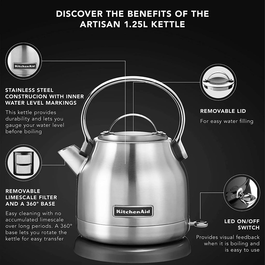 Electric Kettle and 4 Slice Toaster Set - Stainless Steel B321187
