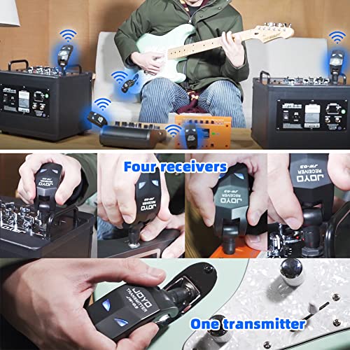 Wireless Guitar System 5.8GHz Transmitter Receiver with Charging Box A704
