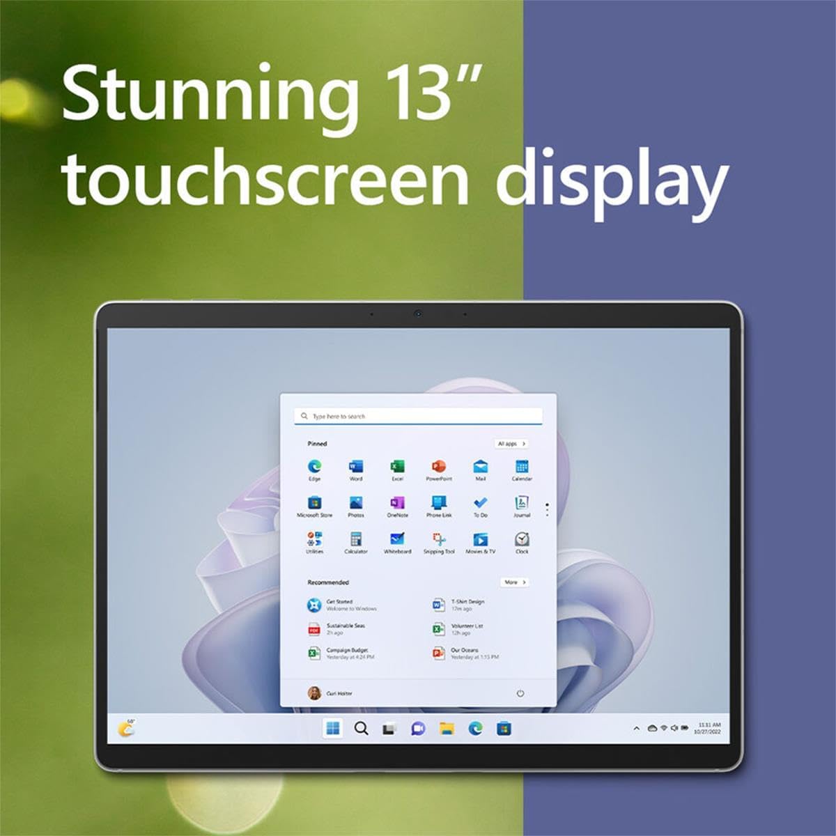 Surface Pro 9 Tablet 13" 8GB RAM 128GB SSD Windows 11 Pro 5G Platinum N652
