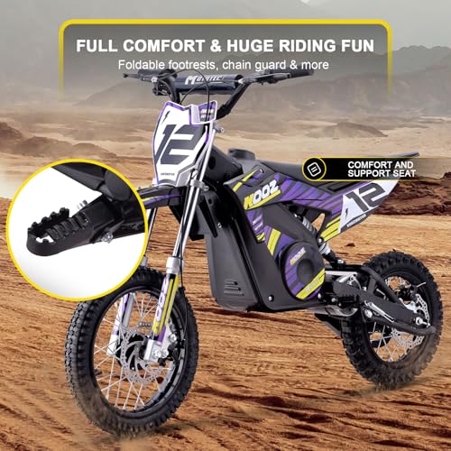 Electric Dirt Bike 36V 1000W Purple C585677