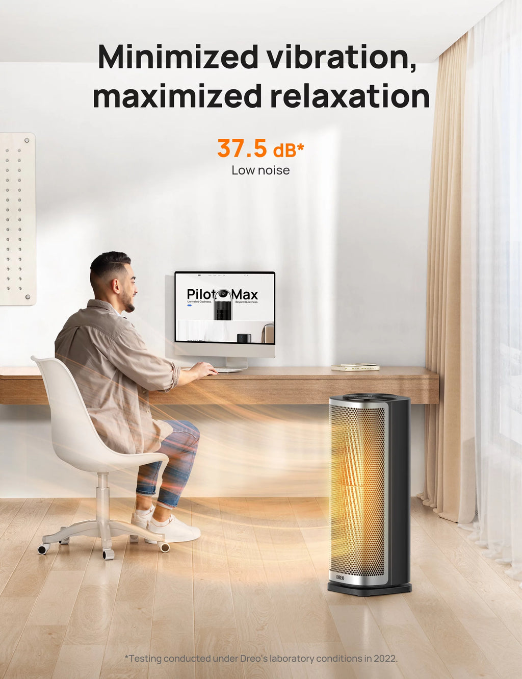 1500W Ceramic Space Heater for Indoor Use, Oscillating, with Thermostat and Remote Y6540