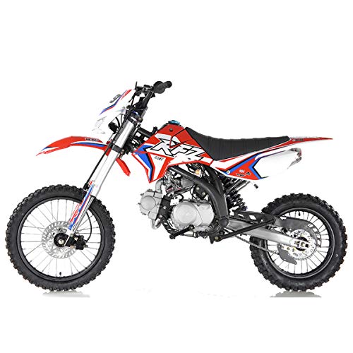 125cc Gas Dirt Pitbike with Headlight, Black Q764383