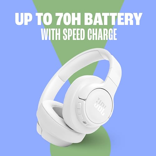 Wireless Over-Ear Headphones with Active Noise Cancelling, Bluetooth 5.3, 70H Battery Life, Foldable Design J49179