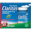 Claritin 24 Hour Non-Drowsy Allergy Relief Tablets,10 mg, 85 Ct (70+15 Bonus Pack)