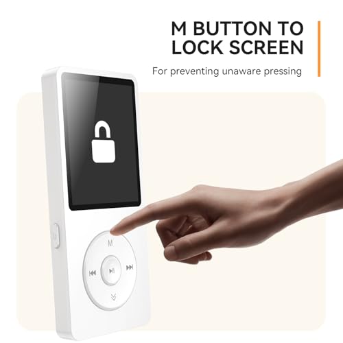 MP3 Player with Bluetooth 5.3, 1.8 Inch Screen, FM Radio, Voice Recorder O744186