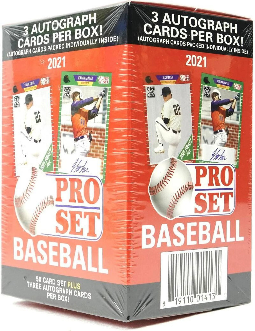 Baseball Series Factory Sealed Blaster Box with 50 Card Set and 3 Autograph Cards Z7689