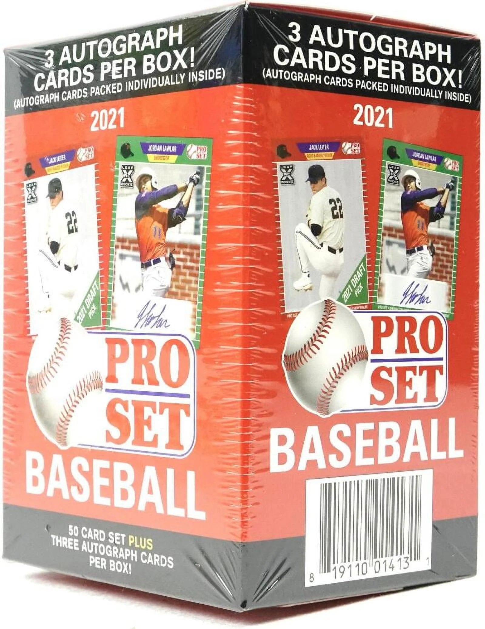 Baseball Series Factory Sealed Blaster Box with 50 Card Set and 3 Autograph Cards Z7689