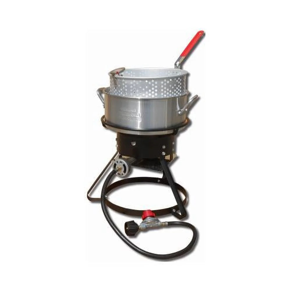 King Kooker #1217 - 10Qt Outdoor Fish Fryer - 12" Bolt-together