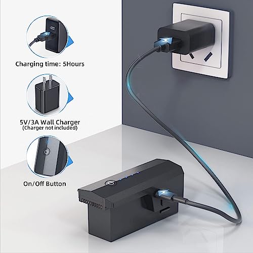 Drone Battery 11.1V 2500mAh Li-po Rechargeable with USB Cable X589