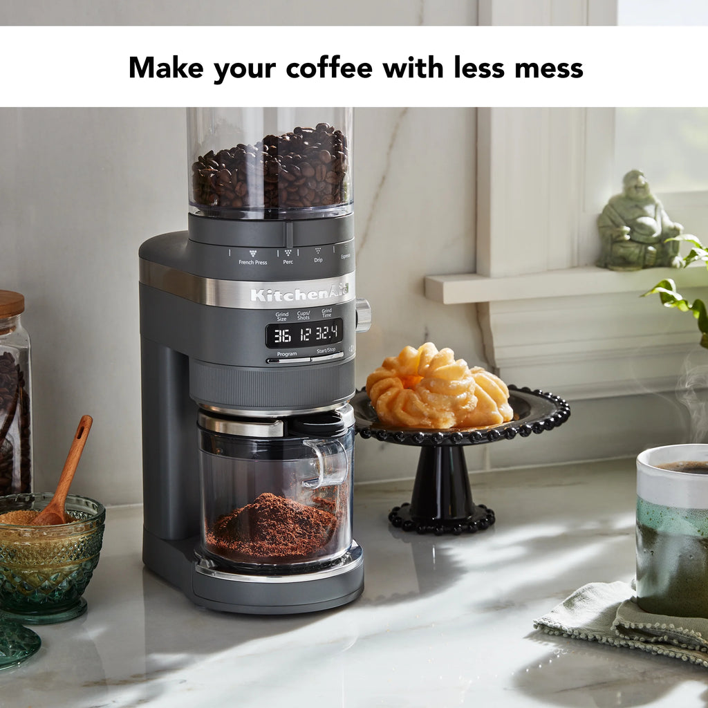 Burr Coffee Grinder, Charcoal Grey V67054