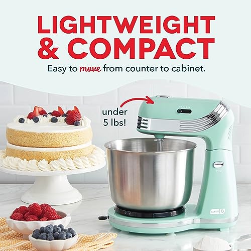Stand Mixer with 3 Quart Stainless Steel Bowl, 6 Speeds T41155