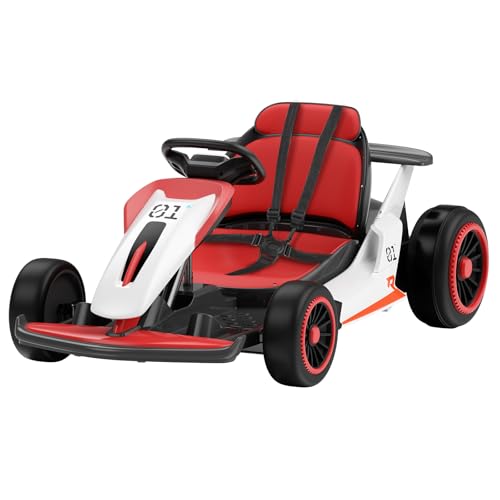 24V Electric Go Kart for Big Kids with 5-Point Safety Belt I93490