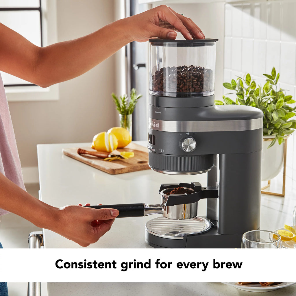 Burr Coffee Grinder, Charcoal Grey V67054