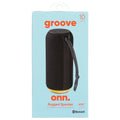 Onn. Medium Rugged Wireless Bluetooth Speaker, Black