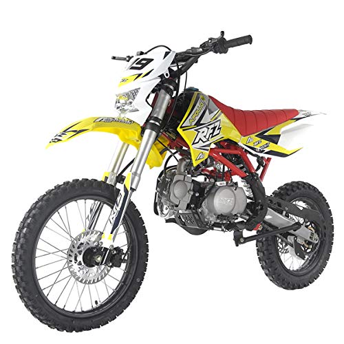 125cc Gas Dirt Pitbike with Headlight, Black Q764383