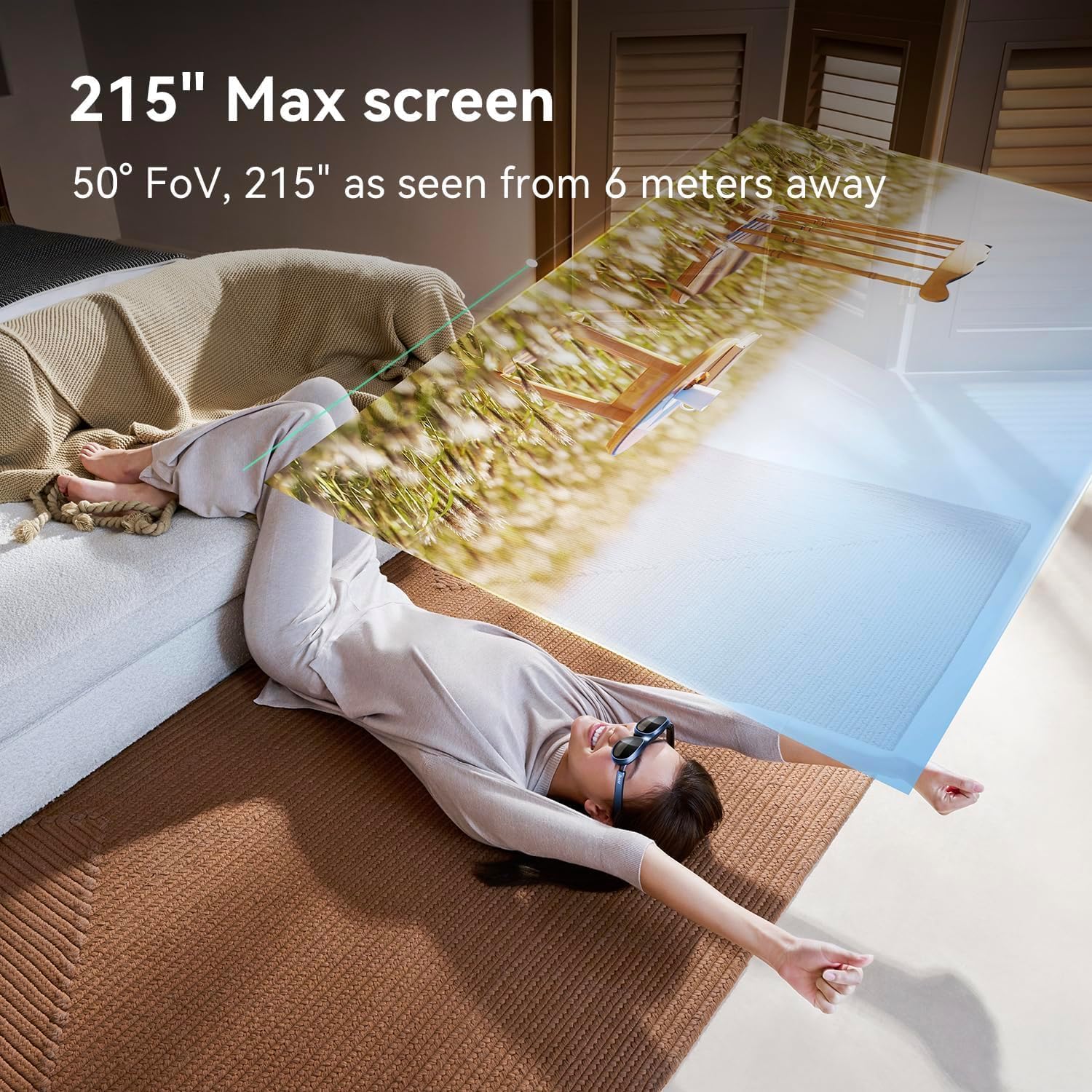 AR Glasses with 1080P Display for Gaming and Video Y357