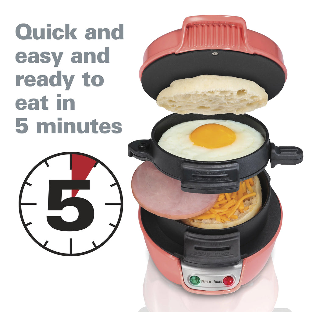 Breakfast Sandwich Maker with Egg Cooker Ring M89066