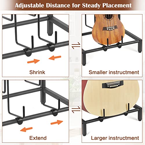 4-Tier Guitar Stand Rack Holder for Acoustic Electric Bass V903